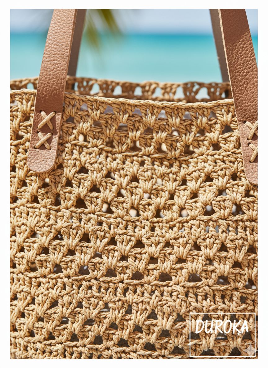 Doğal ve Şık: El Yapımı Hasır Çanta