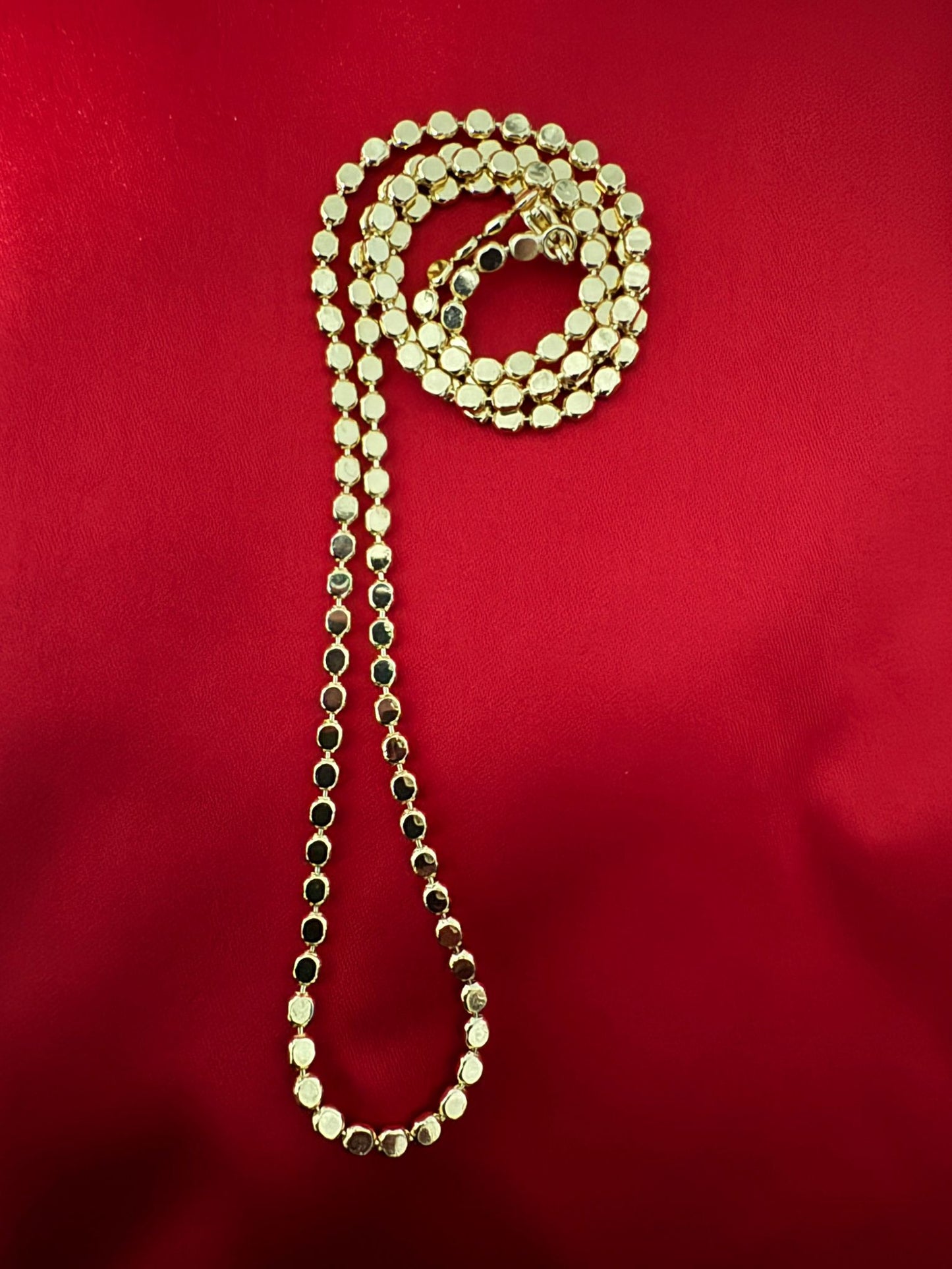 14K Altın Kaplama Pul Zincir