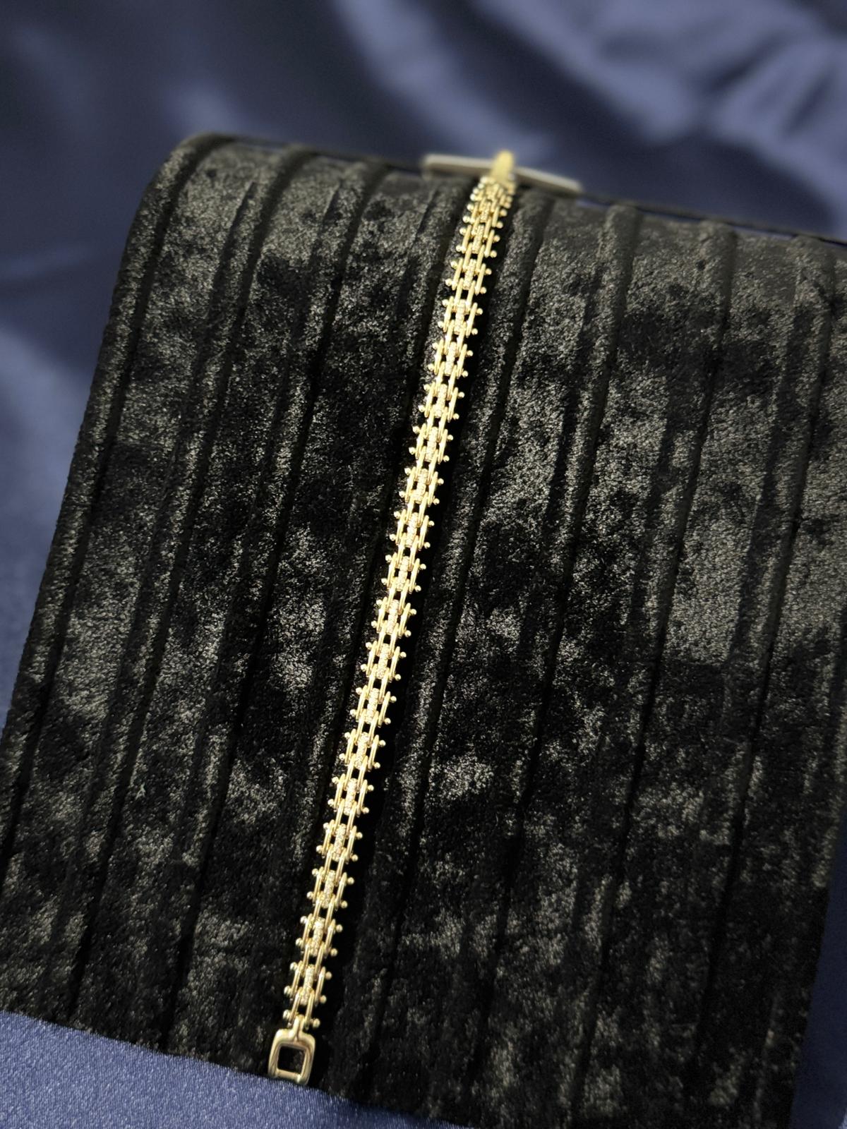 14K Altın Kaplama VIP Modern Bileklik