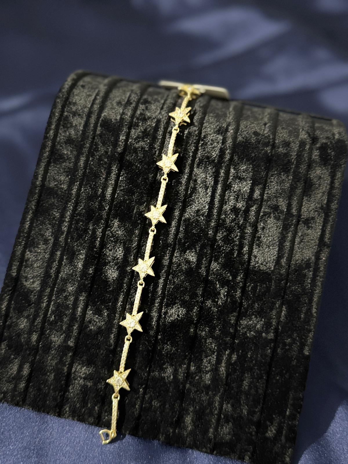 14K Altın Kaplama VIP Yıldız Bileklik