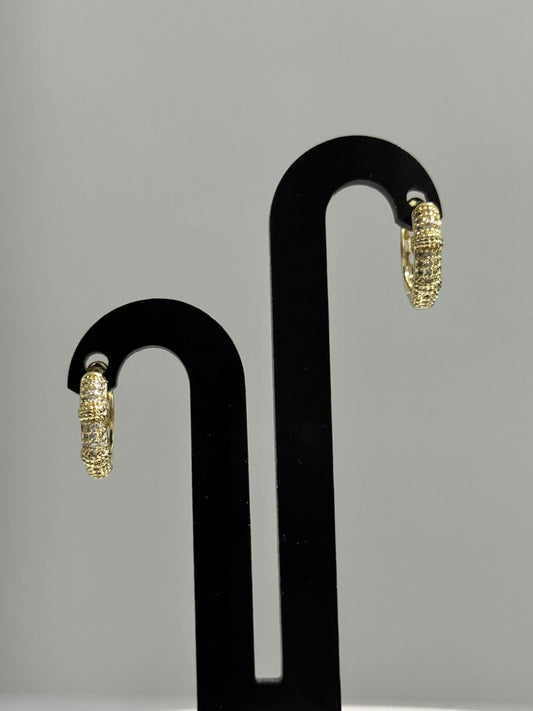 14K Altın Kaplama Küpe