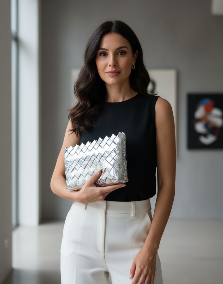 Işıltınızı Yansıtan Gümüş Çanta