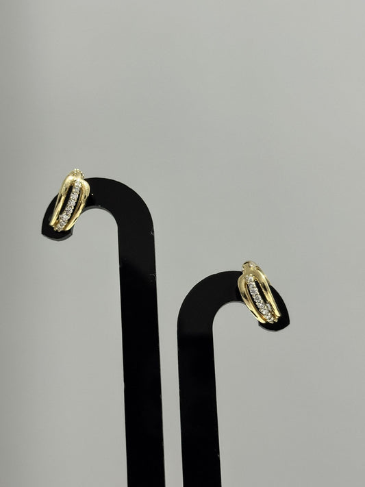 14K Altın Kaplama Küpe