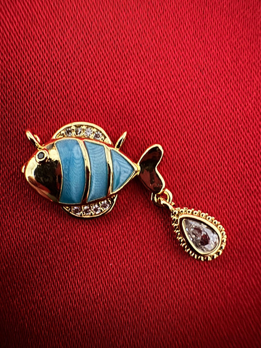 14K Altın Kaplama Balık Kolye Ucu