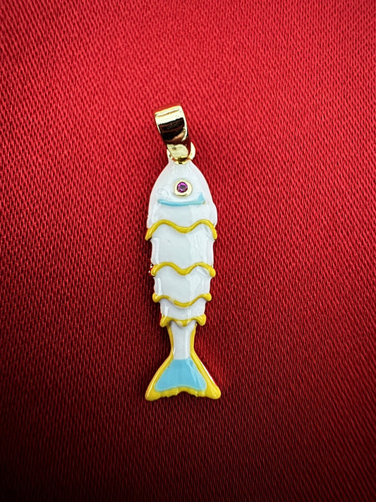 14K Altın Kaplama Modern Balık Kolye Ucu