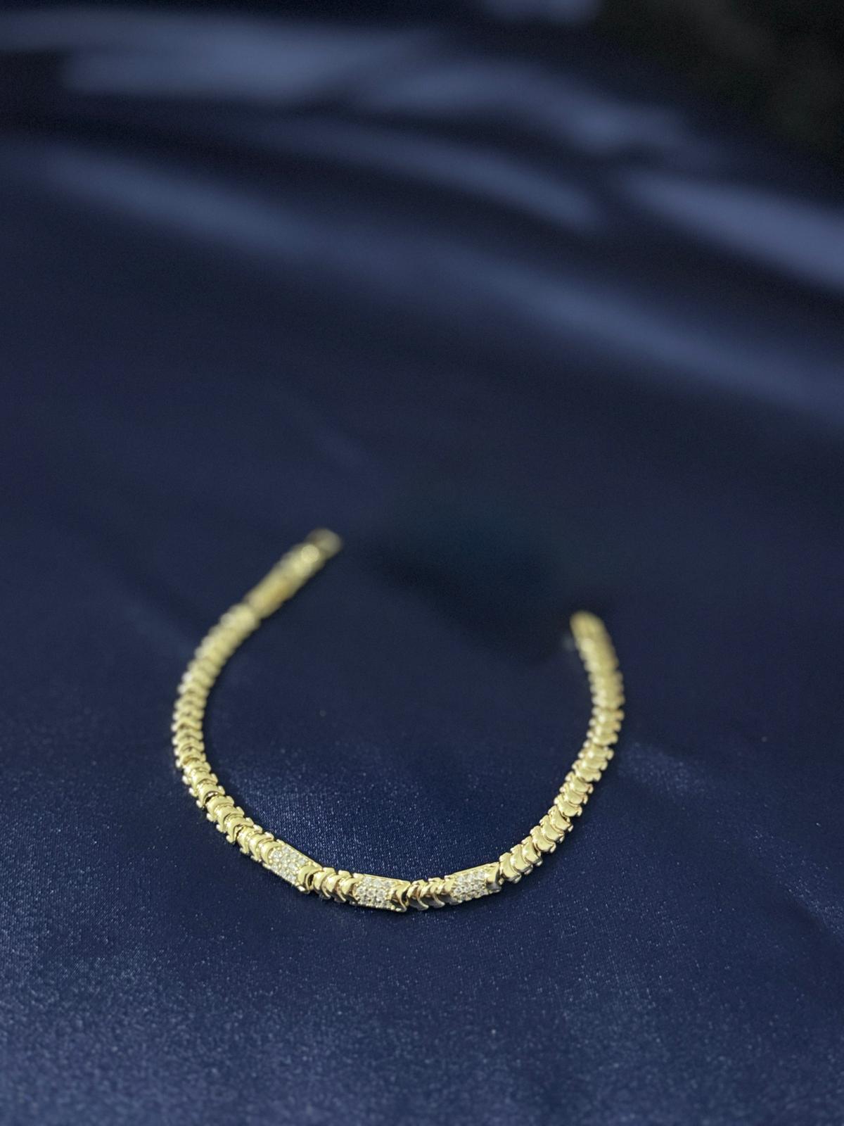 14K Altın Kaplama VIP Bileklik