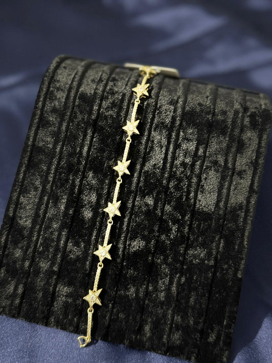 14K Altın Kaplama VIP Yıldız Bileklik