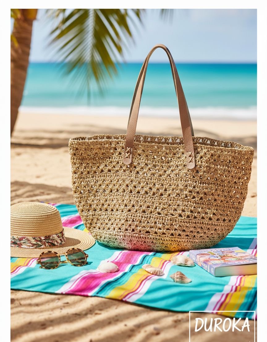 Doğal ve Şık: El Yapımı Hasır Çanta