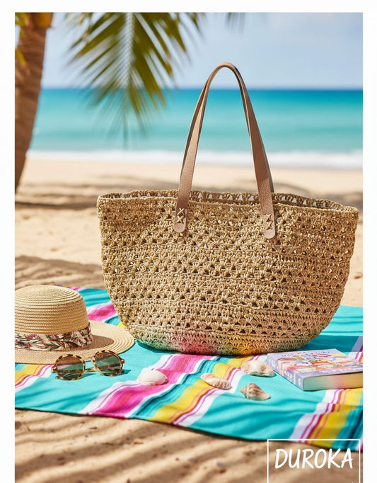 Doğal ve Şık: El Yapımı Hasır Çanta