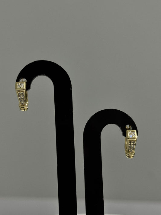 14K Altın Kaplama Küpe