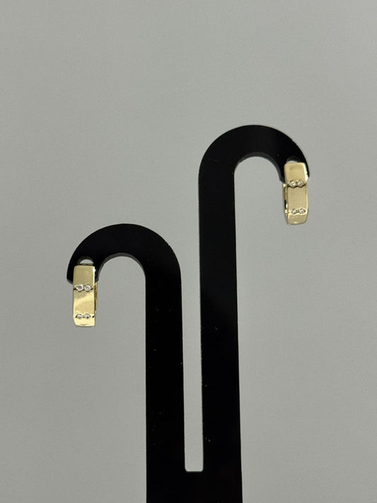 14K Altın Kaplama Küpe